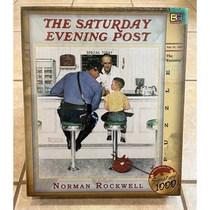 Saturday Evening‎ Post The Runaway Norman Rockwell Signature 1000 Puzzle SEALED